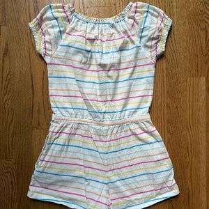 Girls Striped Romper, Old Navy, Size 8